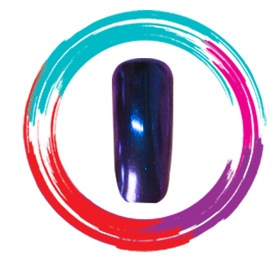 картинка Пудра DJ 10074 зеркальная хамелеон сер/роз/фиолет 1 г от магазина Одежда+