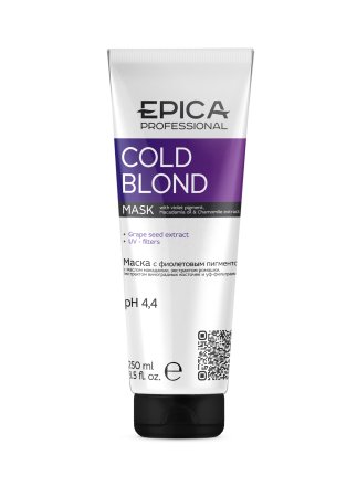 картинка EPICA Cold Blond Маска с фиолет пигмент масло макадамии 250 мл от магазина Одежда+