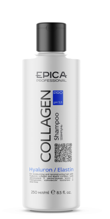 картинка EPICA Collagen PRO Шампунь д/увл и реконстр волос с гиалурон 250 мл от магазина Одежда+