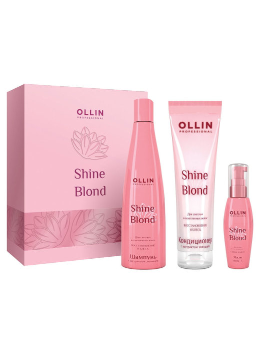 картинка OLLIN SHINE BLOND Набор 393214 д/светл и блондир волос от магазина Одежда+