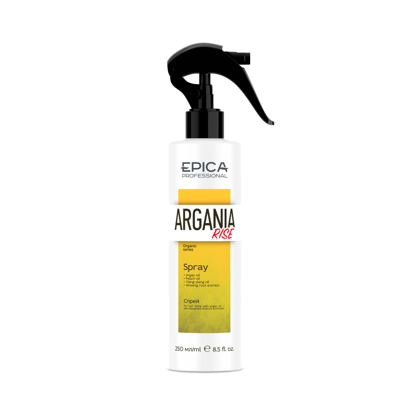 картинка EPICA Argania Rise Organic Спрей д/блеска волос масло арган 250 мл от магазина Одежда+