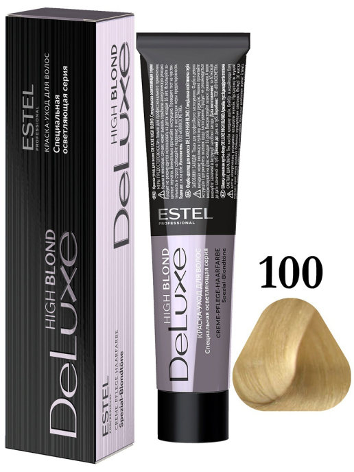 картинка 100 ESTEL DE LUXE HIGH BLOND краска-уход 60 мл от магазина Одежда+